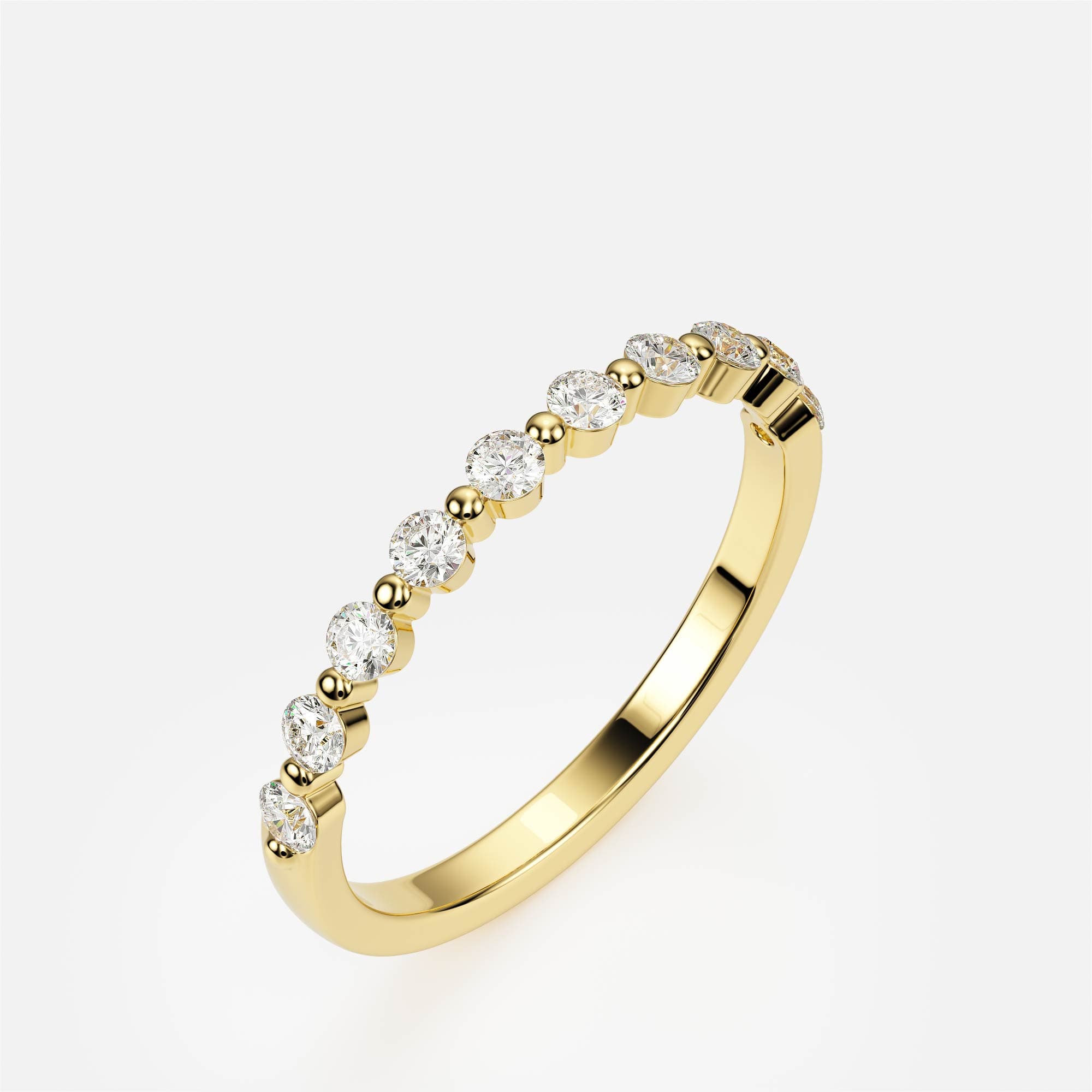 Bubble Line — Yellow Gold 585, Round