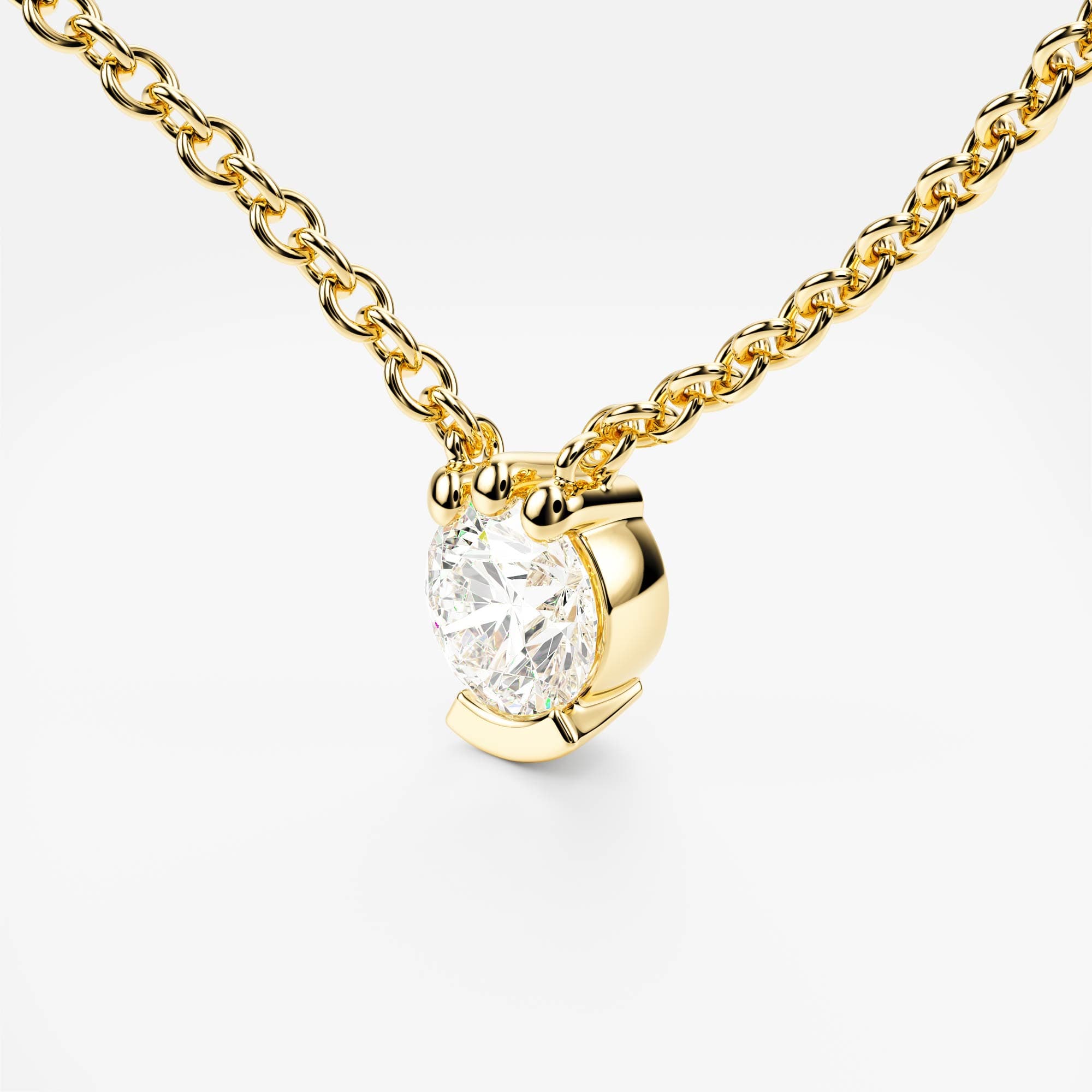 Crescent Claw Pendant — Yellow Gold 585