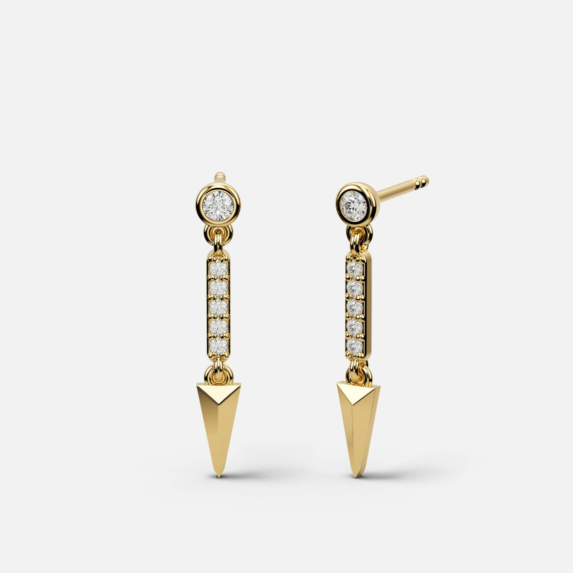 Dagger Drops — Yellow Gold 585