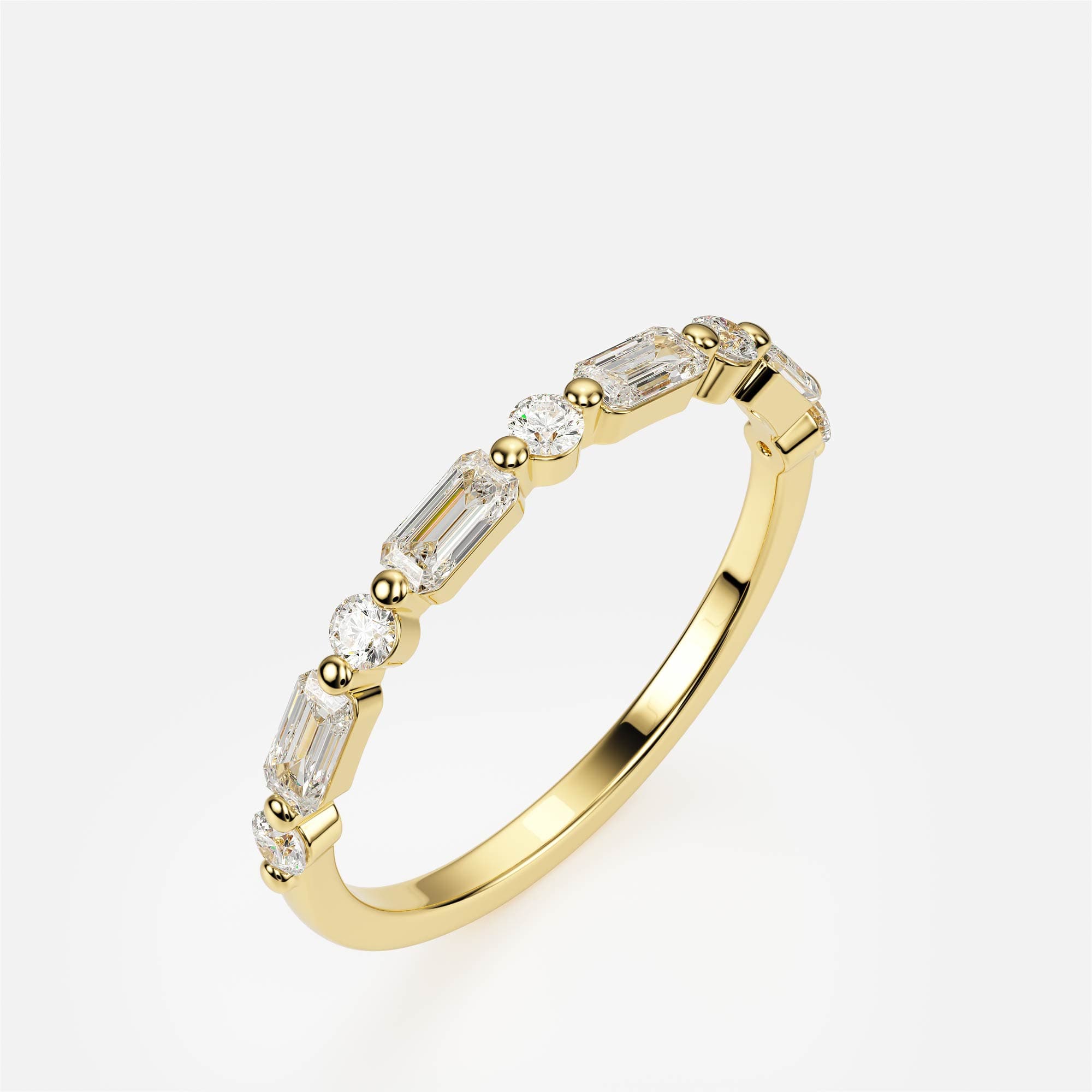 Deco Line — Yellow Gold 585, Baguette