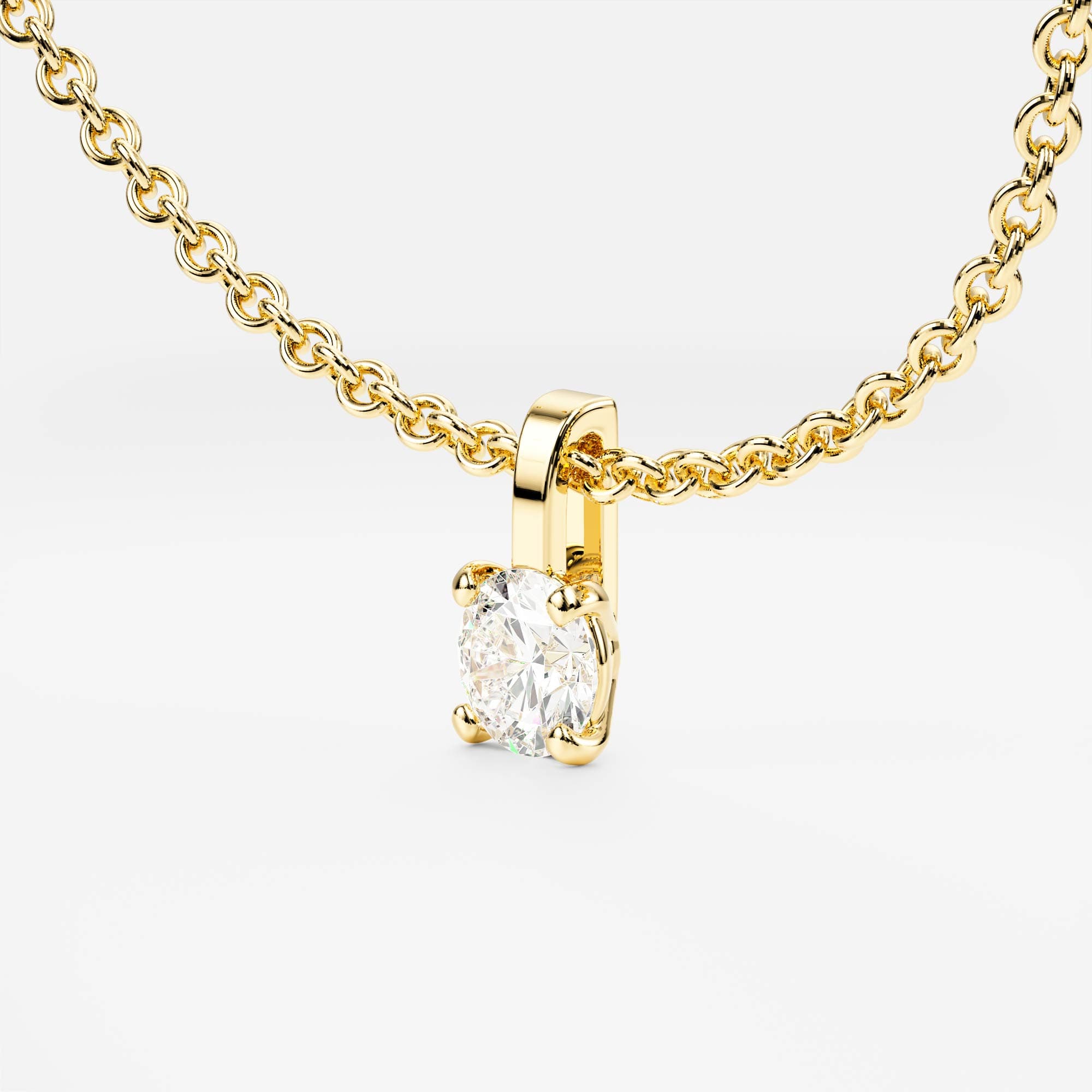 Eternal Solitaire Pendant — Yellow Gold 585