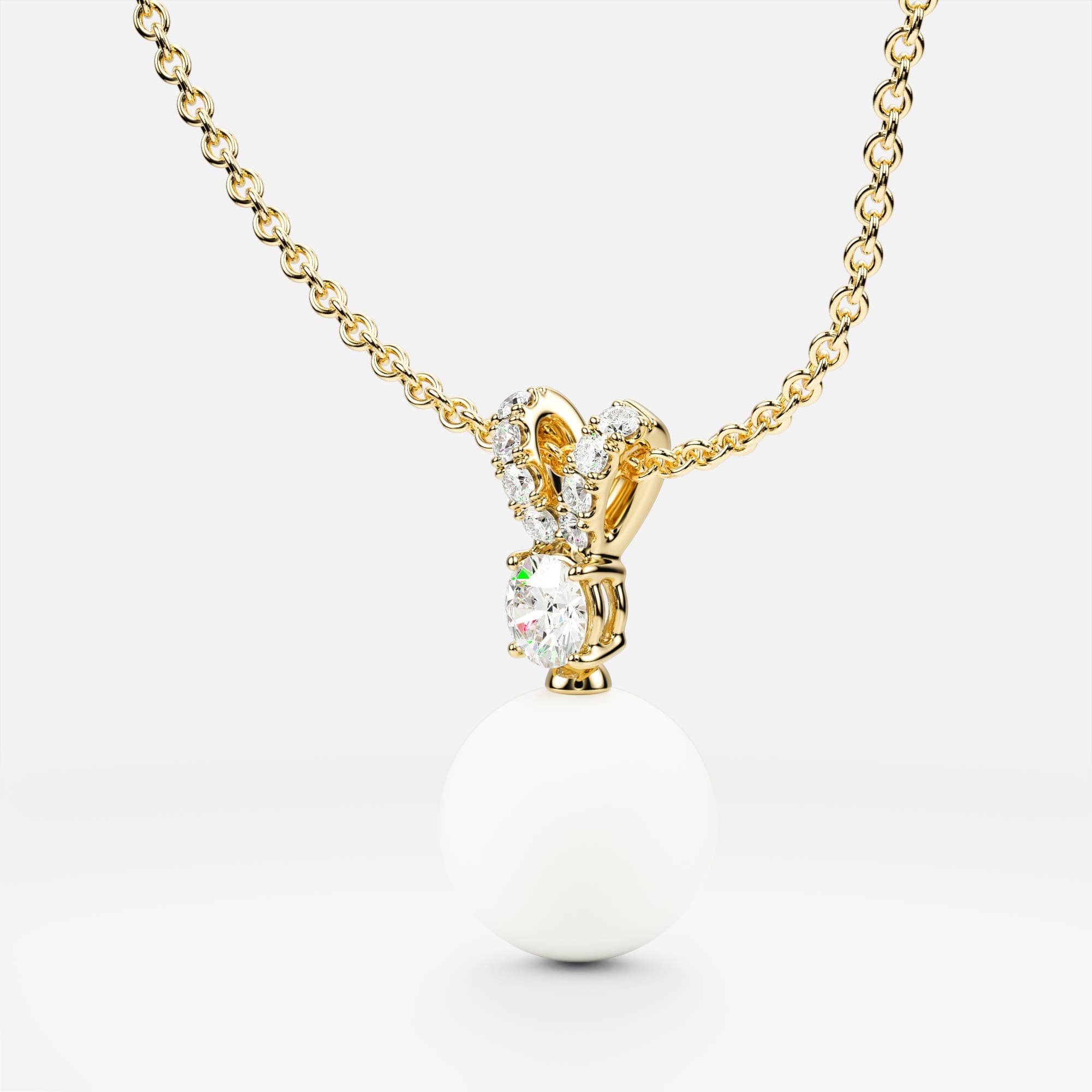Pearl Petal — Yellow Gold 585, Round