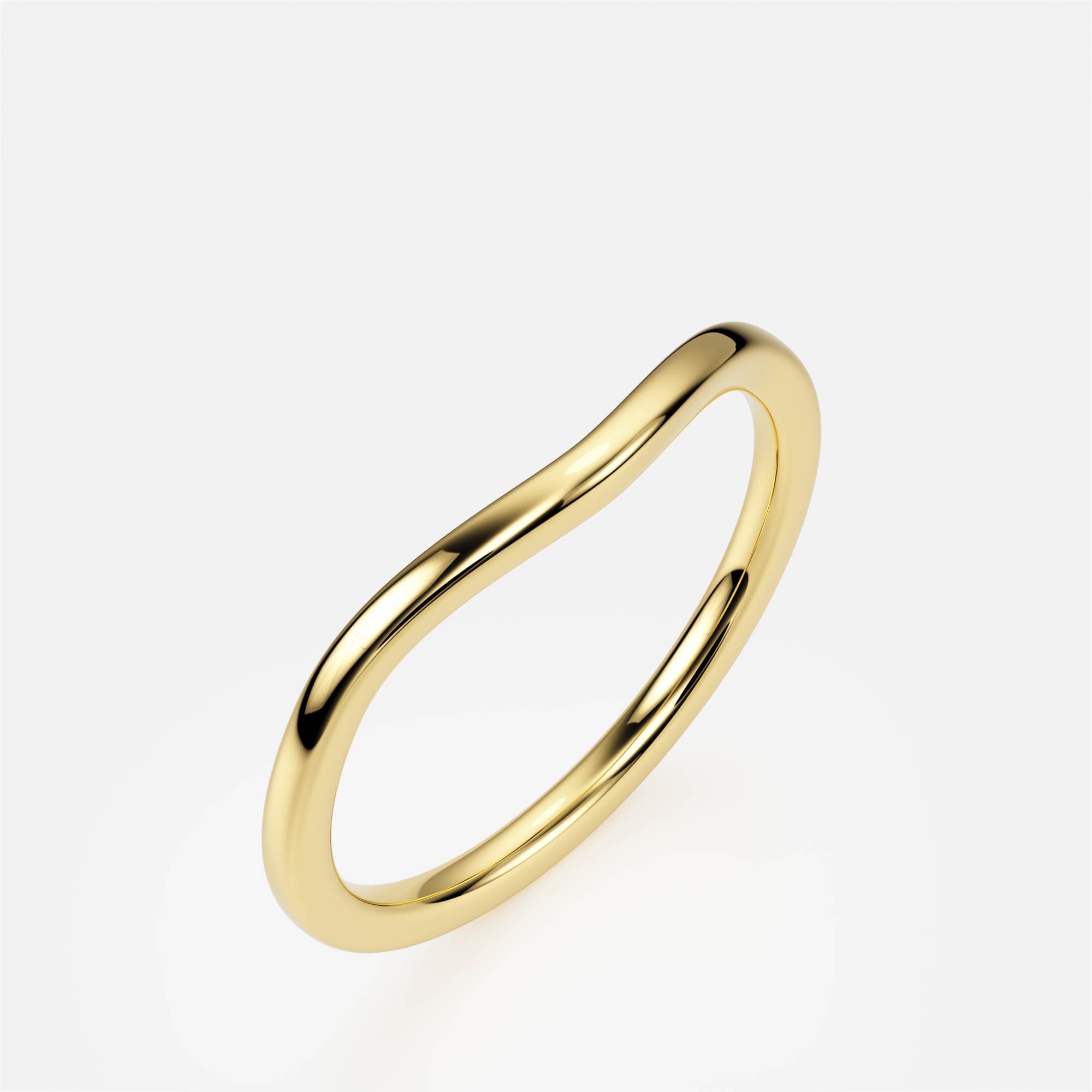 Soft Wave — Yellow Gold 585, Round